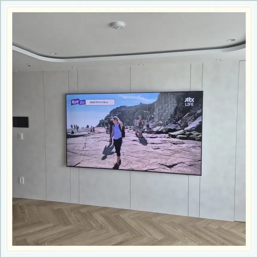 경기도 화성시 방교동·여울동 벽걸이TV 설치 참고 사진 2, 석고보드·가벽 설치 점검